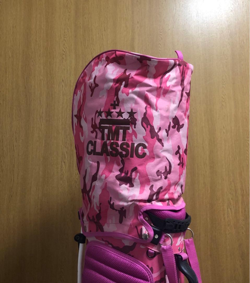 希少 TMT CLASSIC キャディバッグ ゴルフバッグ スタンド付 迷彩柄