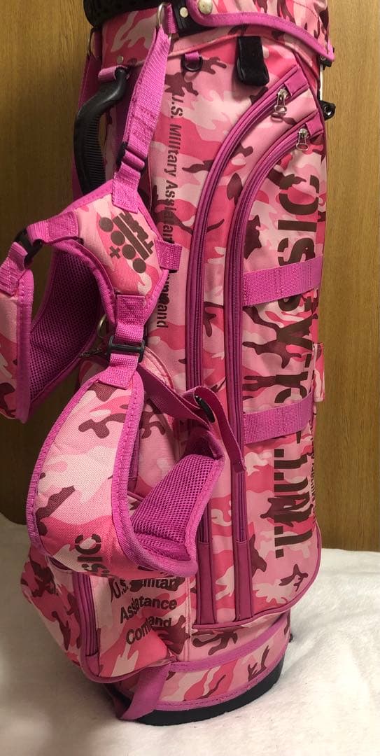 希少 TMT CLASSIC キャディバッグ ゴルフバッグ スタンド付 迷彩柄