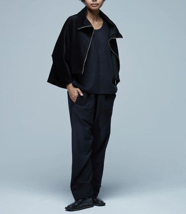 エリコヤマグチ　22AW　マトウブルゾン　太畝　ブラック　ジャケット