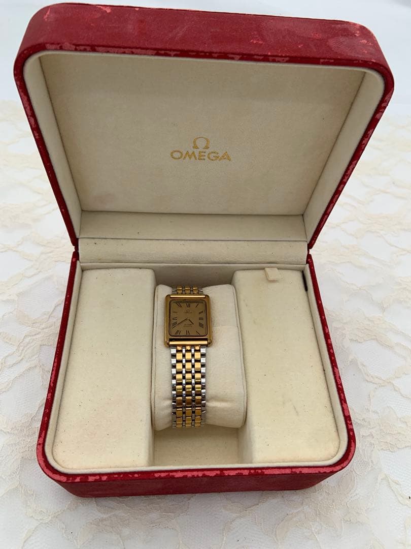 オメガ デビル 腕時計 ゴールド