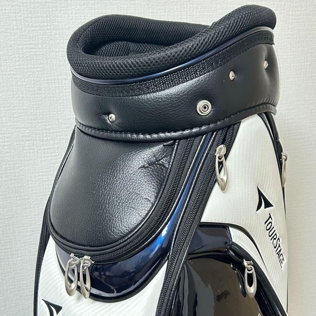 ツアーステージ ViQ 2021 キャディバッグ 9型 ブラック／ホワイト