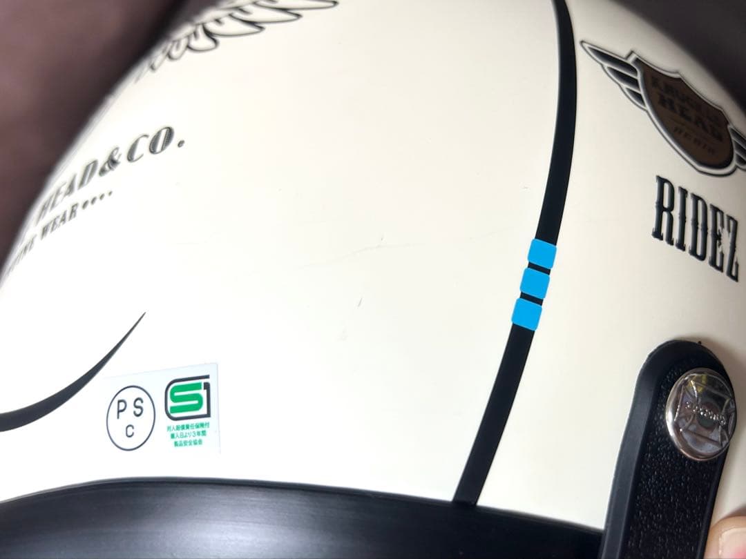 RIDEZ（ライズ）　KNUCKLE HEAD2　ジェットヘルメット　4点セット