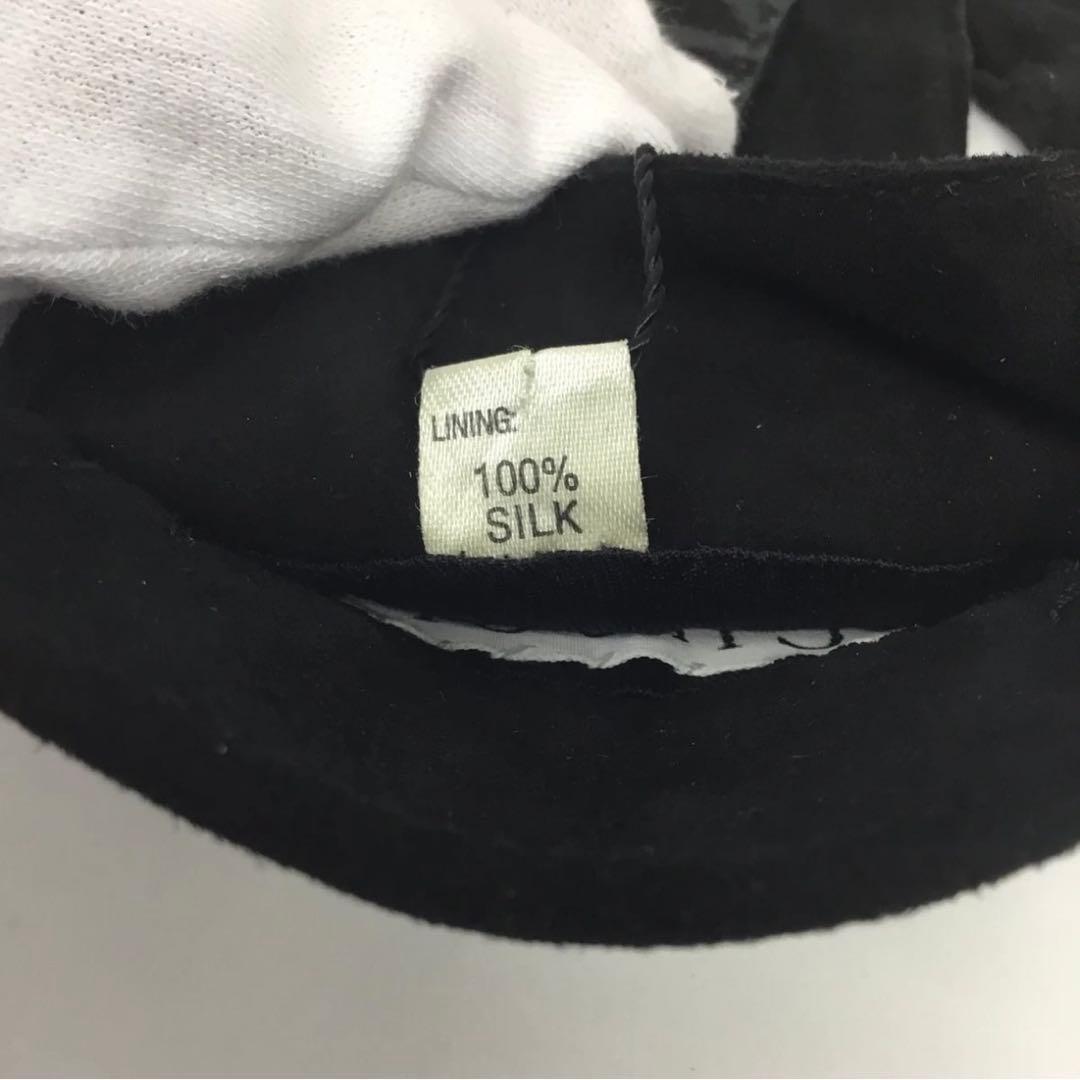 グッチ 新品 ホースビット レザー 手袋 シルク 黒 Italy タグ付