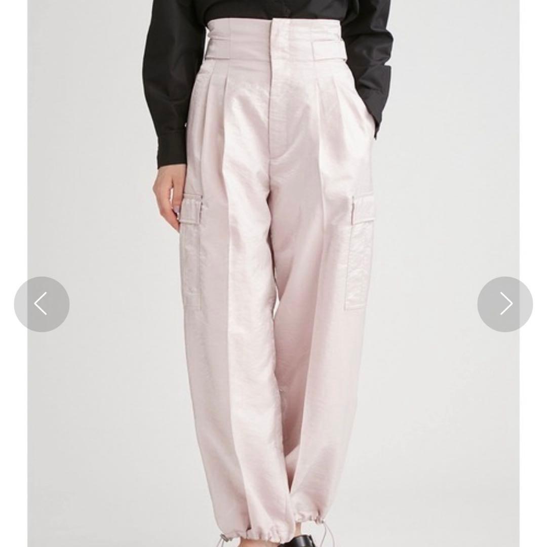 FURFUR ハイウエスト ワークパンツ ピンク