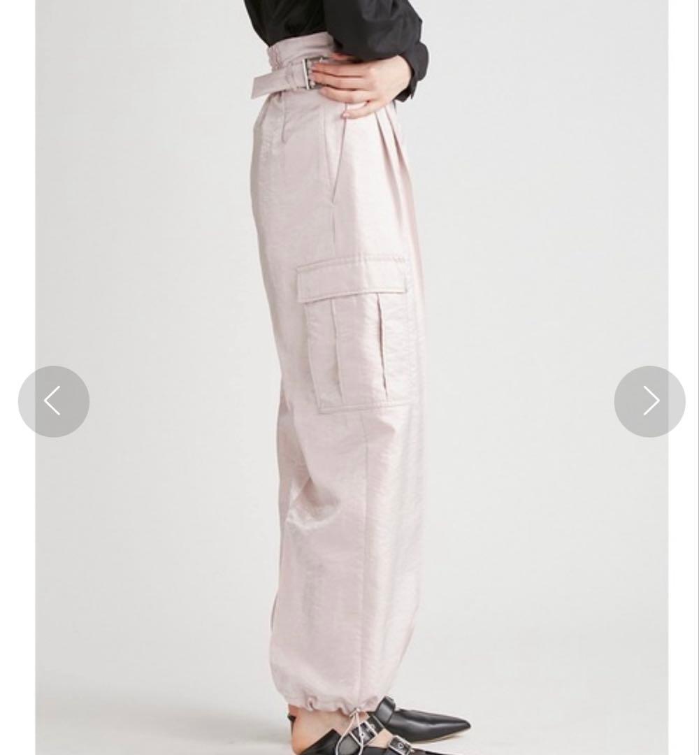 FURFUR ハイウエスト ワークパンツ ピンク