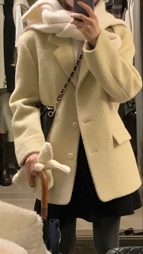 ounce lily alpaca half coat コート　韓国　美品