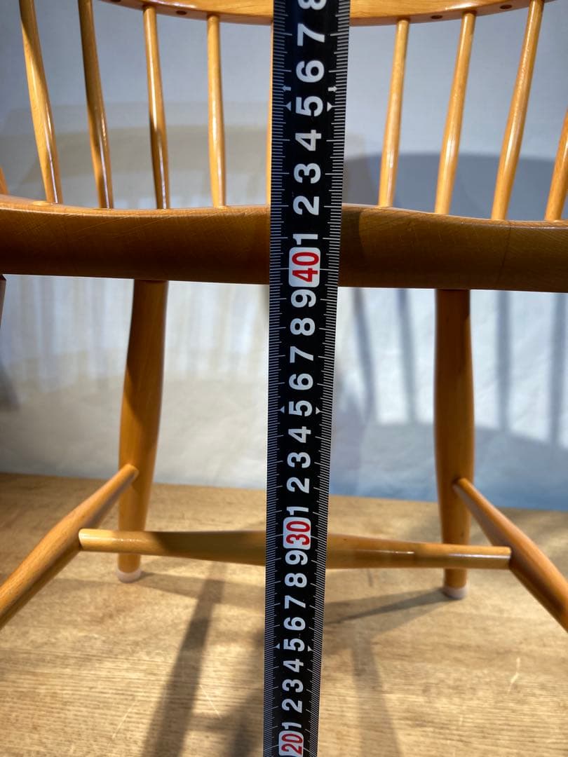 ラスト一点画像76枚 キツツキ ダイニングチェア ナチュラル 昭和56年 アーム