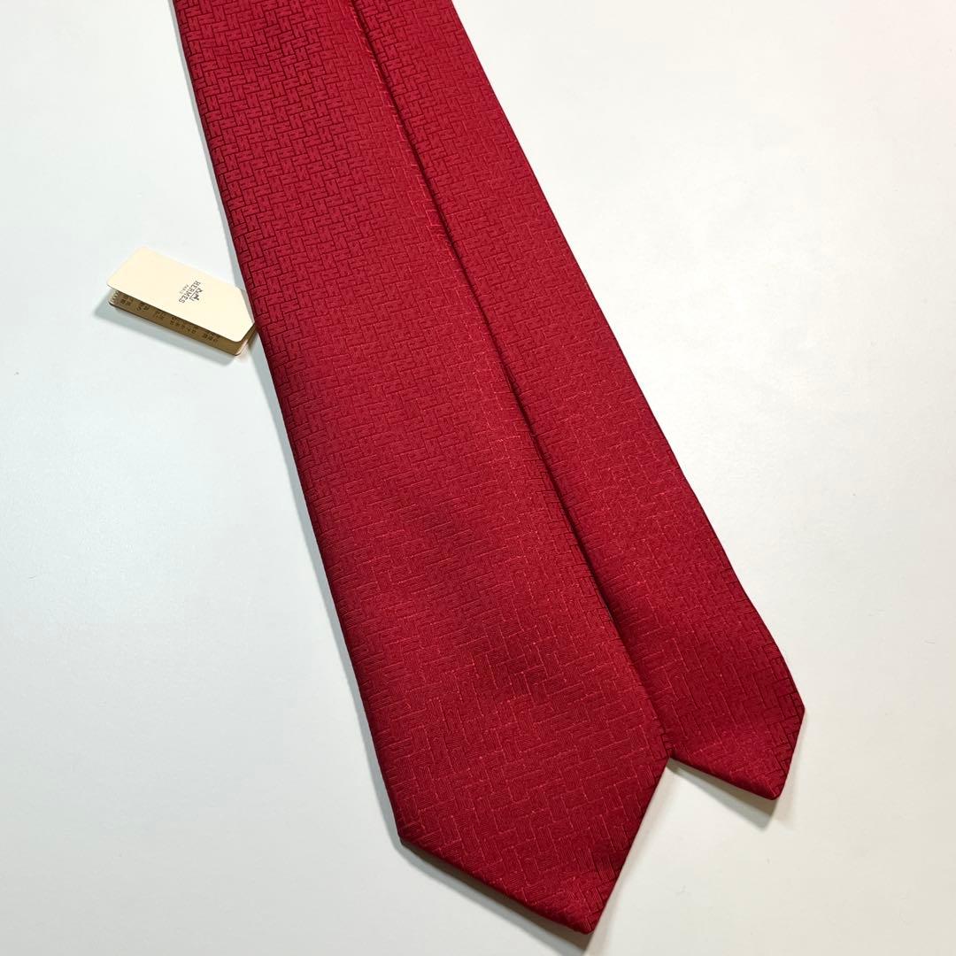 ✨未使用✨HERMES エルメス　ネクタイ　ファソネ H柄 光沢感　ビジネス