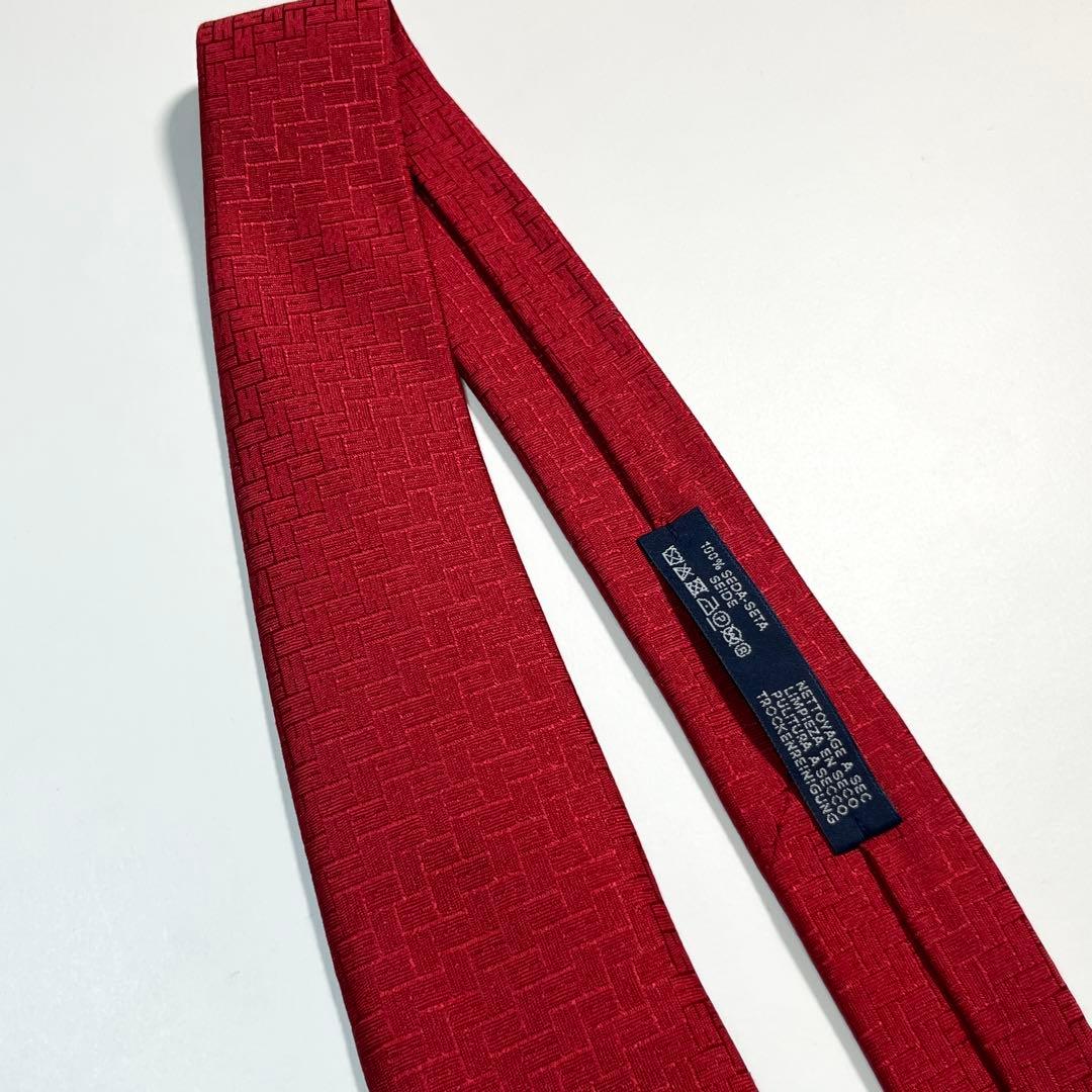 ✨未使用✨HERMES エルメス　ネクタイ　ファソネ H柄 光沢感　ビジネス