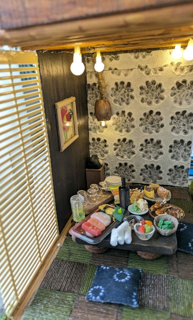 ハンドメイドミニチュアハウス和風コンコンブル