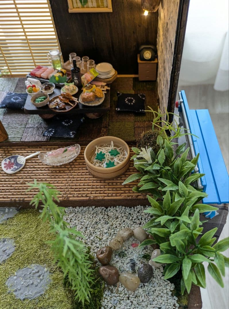 ハンドメイドミニチュアハウス和風コンコンブル