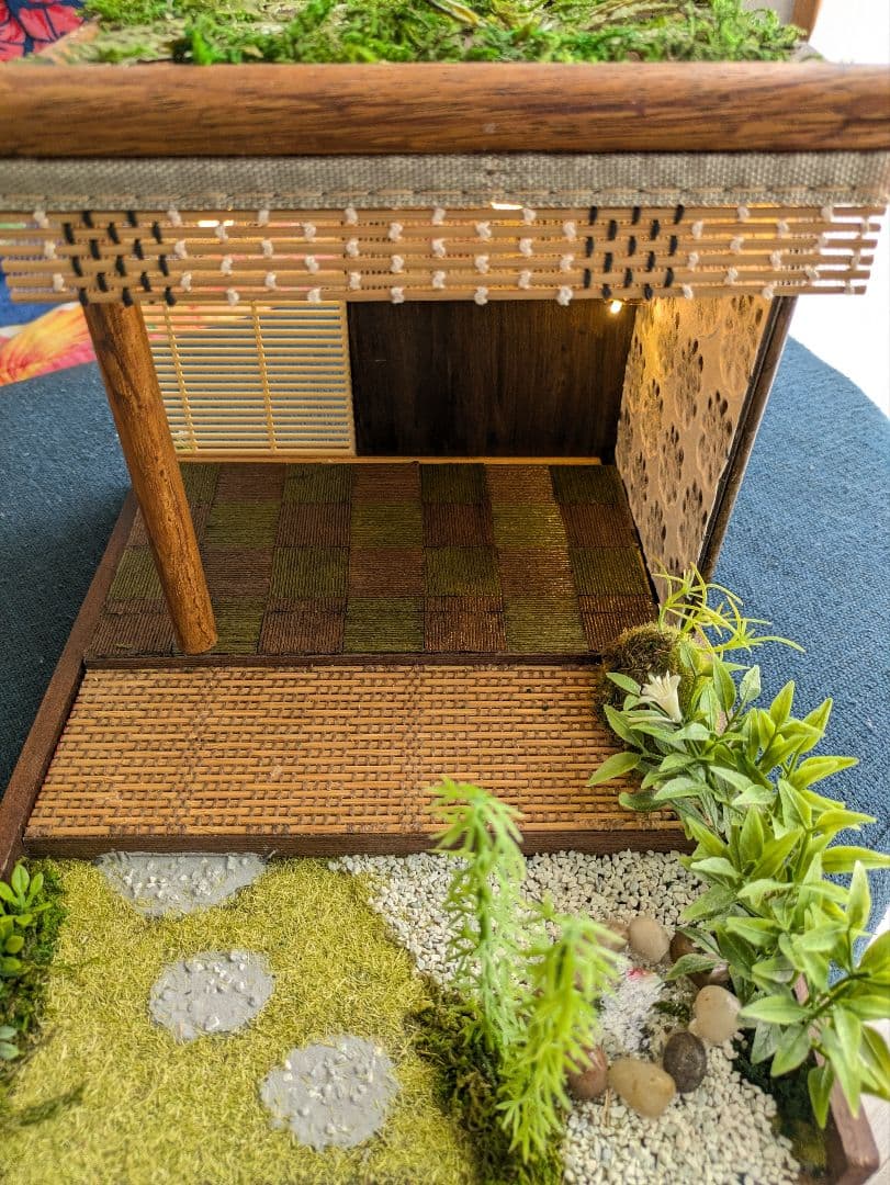 ハンドメイドミニチュアハウス和風コンコンブル