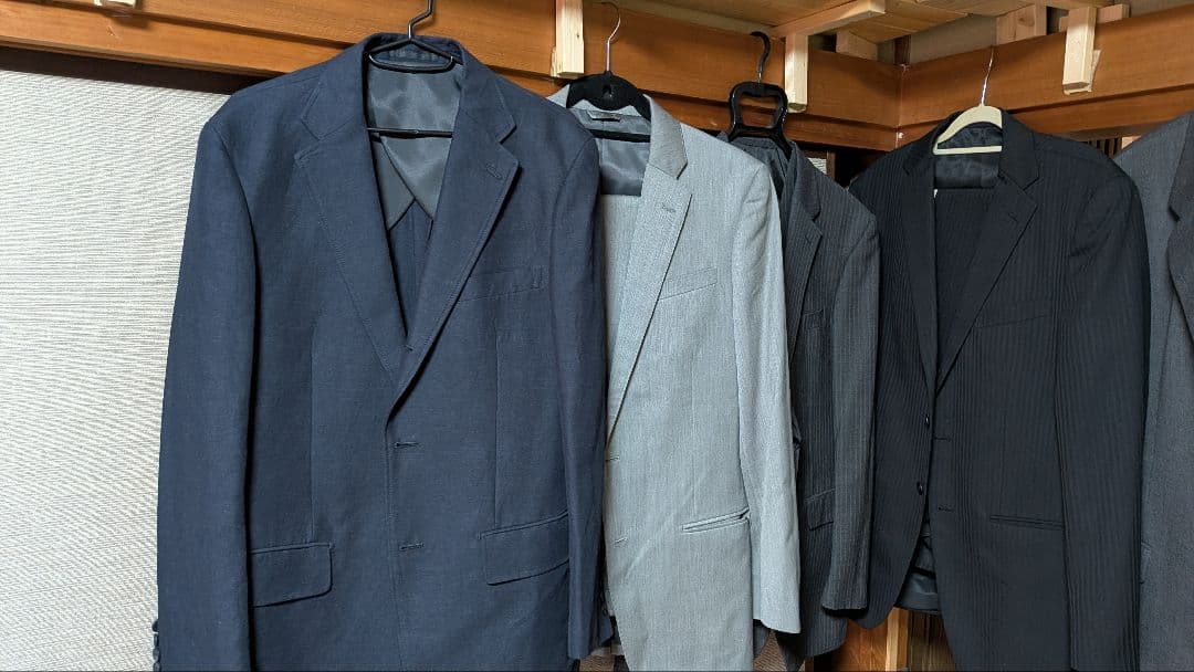 A7サイズ ビジネス用スリーピース、スーツ、ジャケット まとめて9着