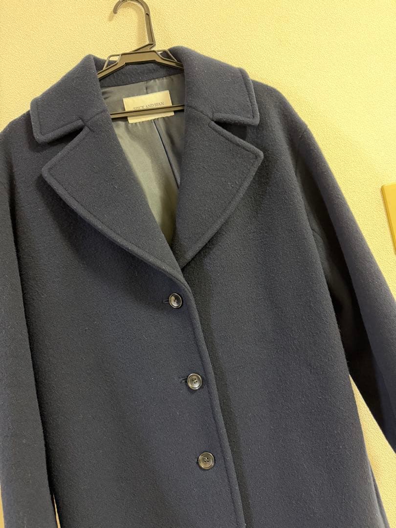 Spick & Span ネイビーロングコート