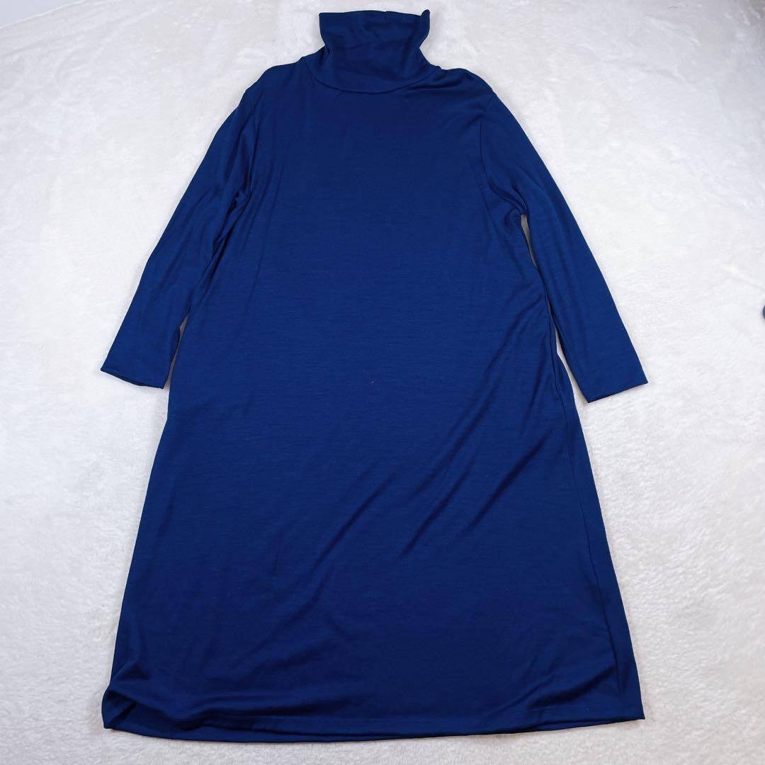 バレエダンサー中川政七商店　ウール タートルネック ロングワンピース