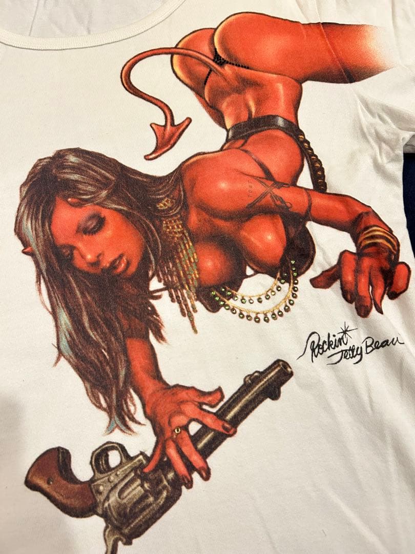 m*u様 roar × Rockin' Jelly Bean コラボTシャツ サ