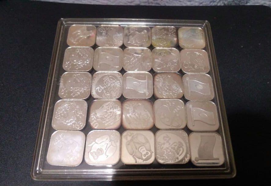 造幣局 貨幣セット出し 銀製銘板 ×25枚！