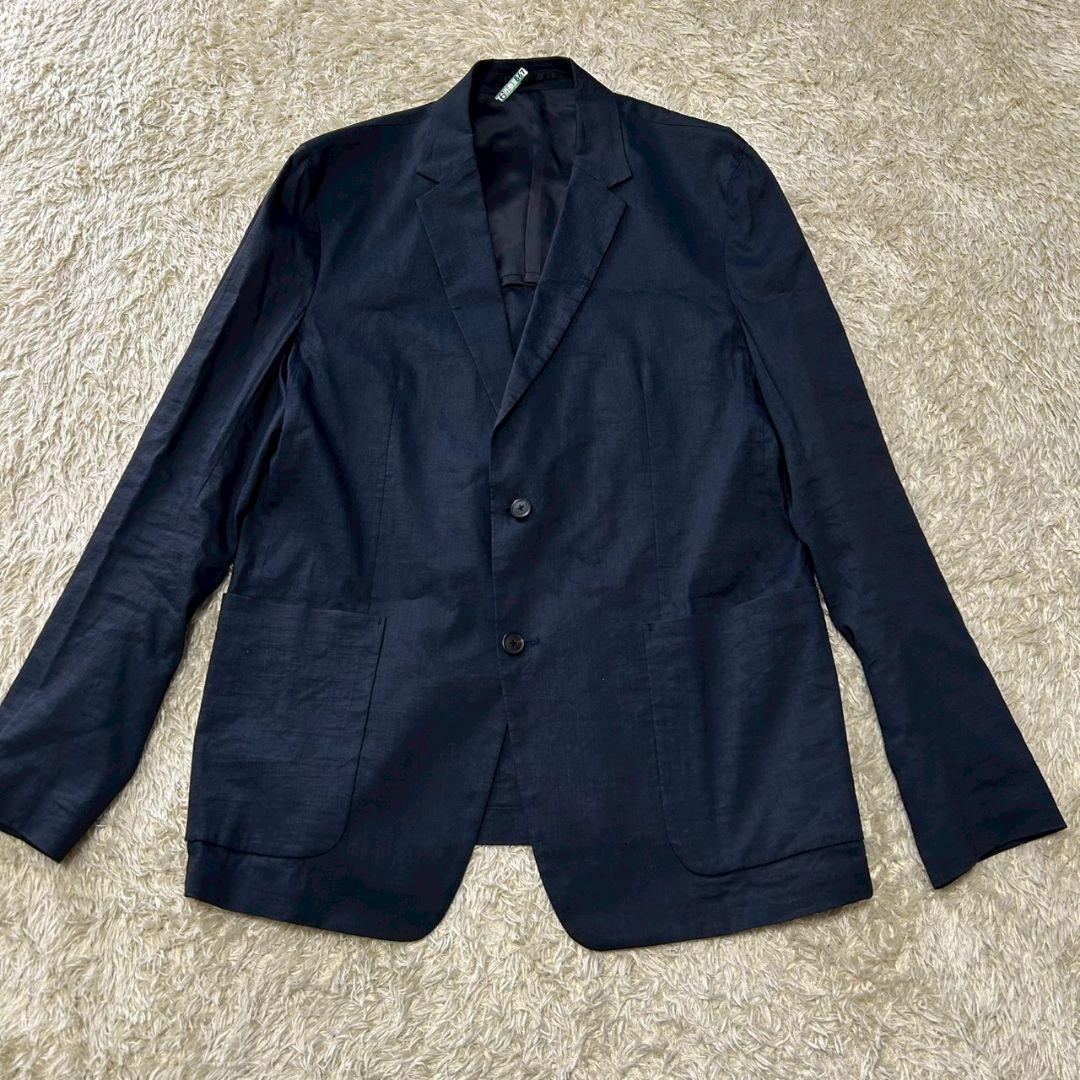 【希少size✨美品】セオリー　スーツ　　CRUNCH　リネン混　4L相当　軽量