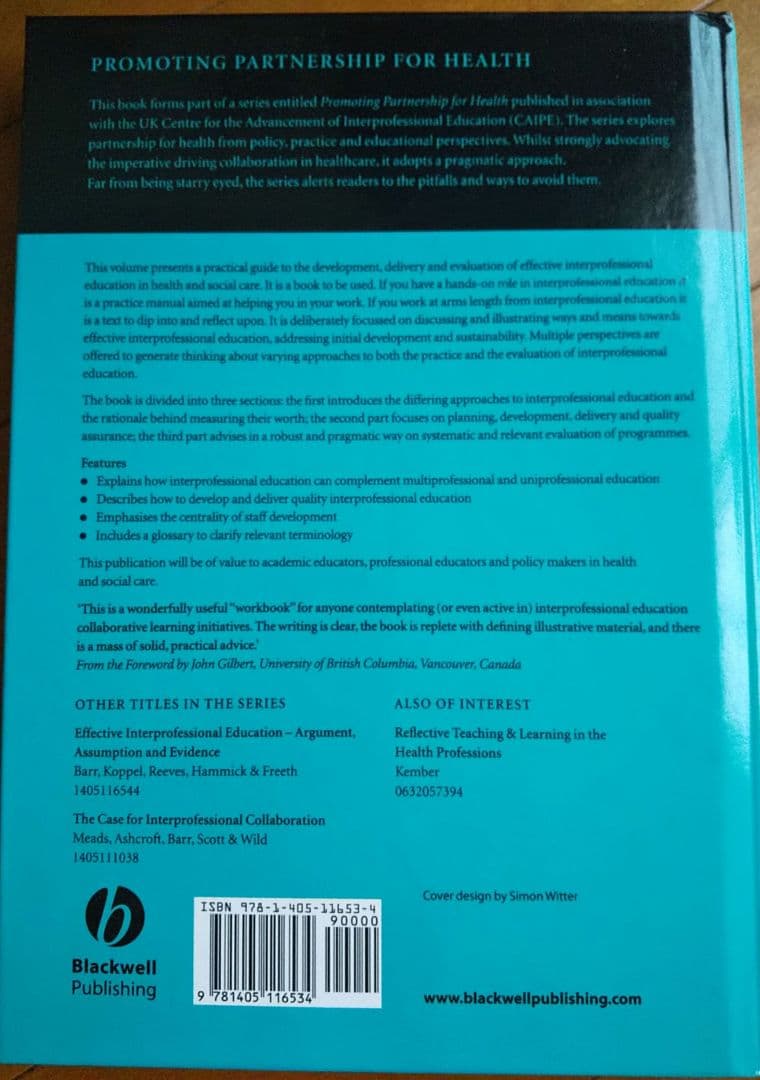 洋書 Effective Interprofessional Education