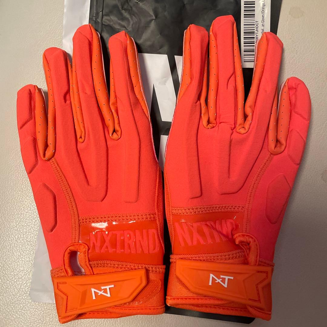 NXTRND XSFIA メンズ グローブ オレンジ　ライン　Lサイズ