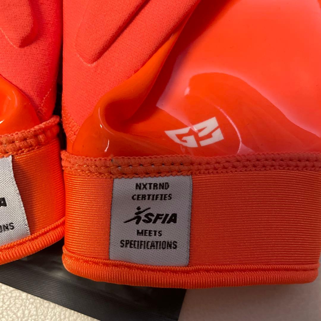 NXTRND XSFIA メンズ グローブ オレンジ　ライン　Lサイズ