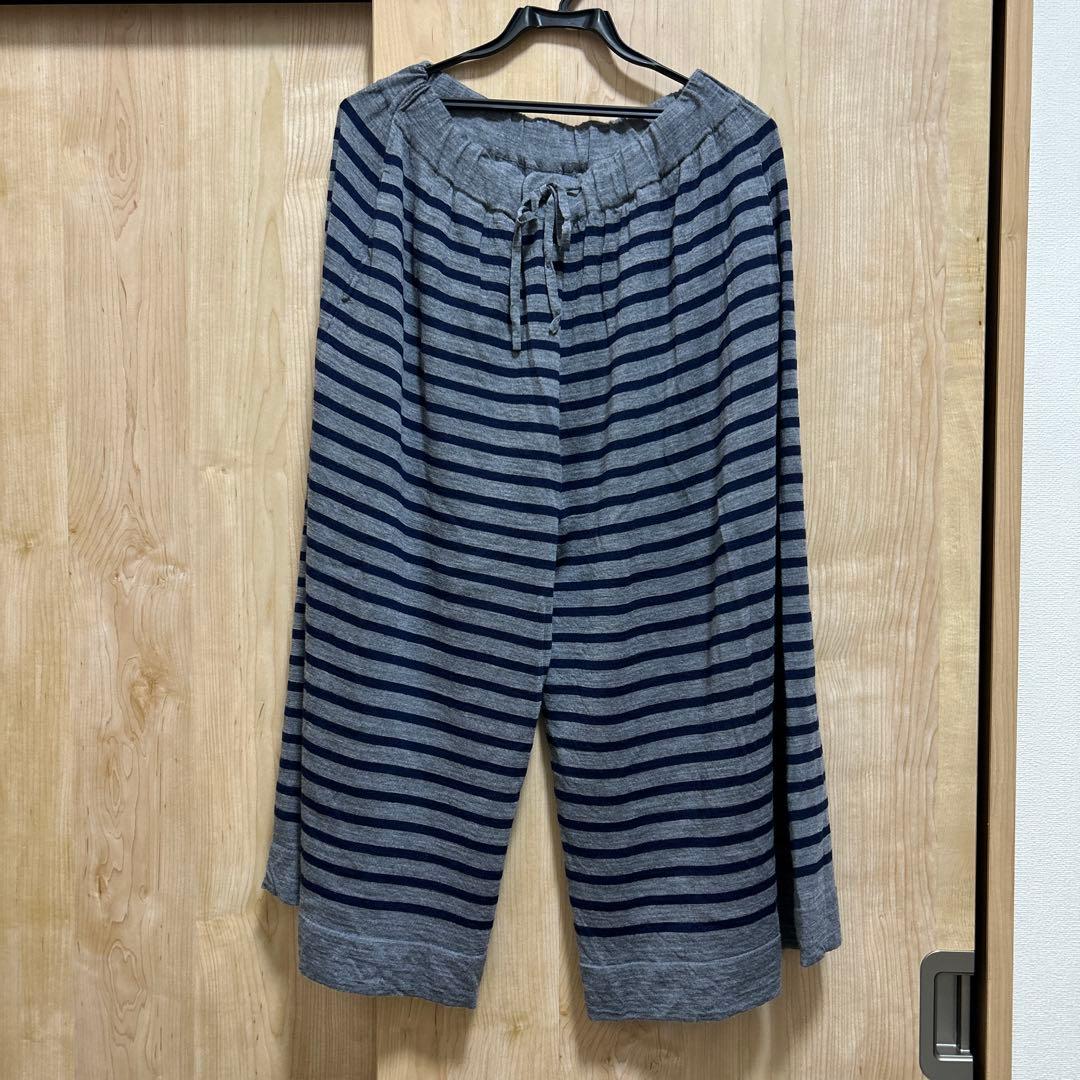 45R 梳毛バスク天竺のイージーパンツ