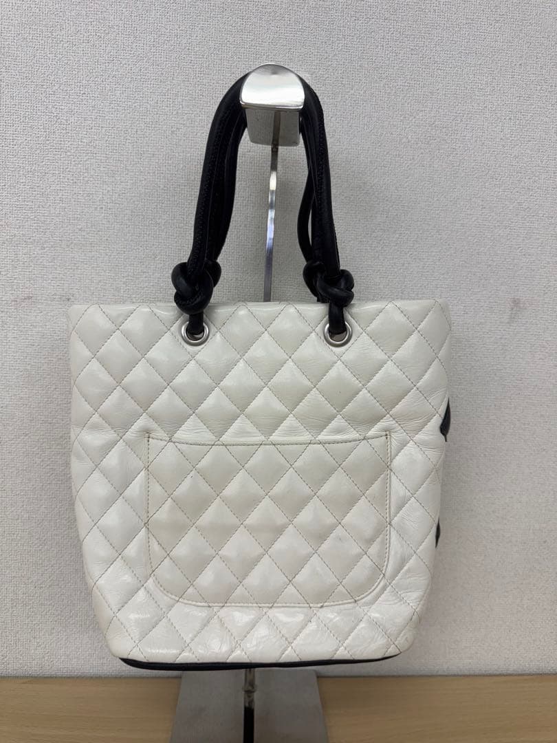 CHANEL シャネル　カンボンライン　トートバッグ　ミディアムトート