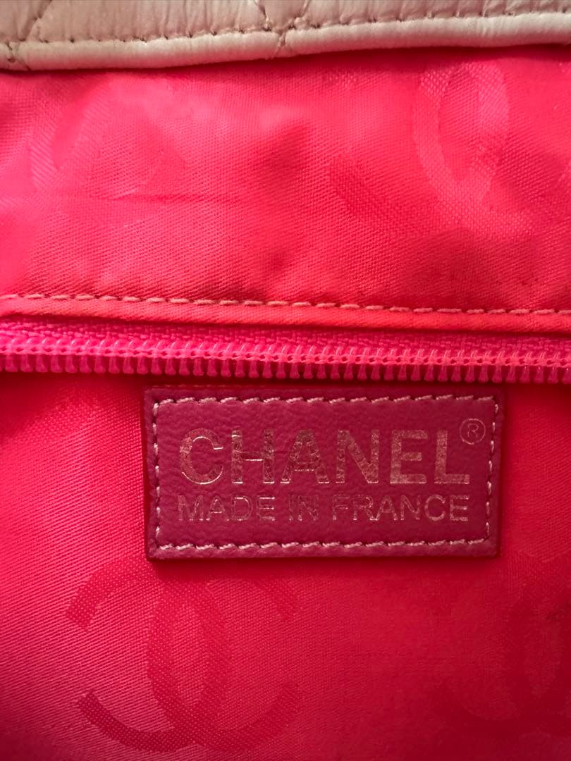 CHANEL シャネル　カンボンライン　トートバッグ　ミディアムトート