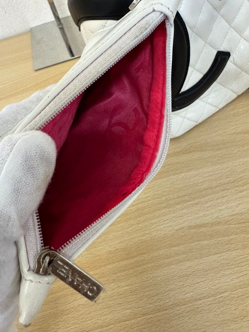 CHANEL シャネル　カンボンライン　トートバッグ　ミディアムトート