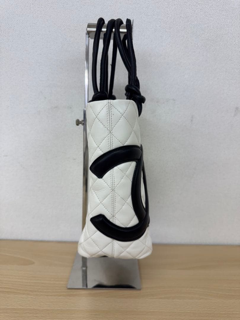 CHANEL シャネル　カンボンライン　トートバッグ　ミディアムトート