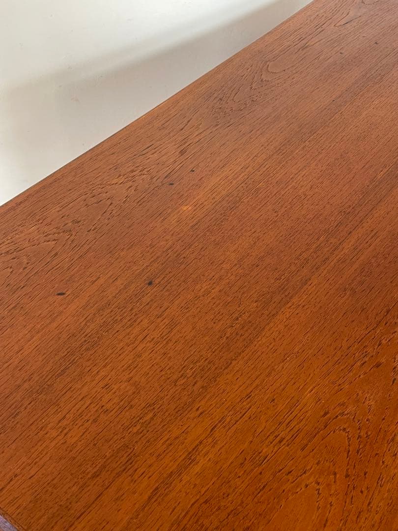 北欧 デンマーク ヴィンテージ チーク オイルフィニッシュ 両袖 デスク