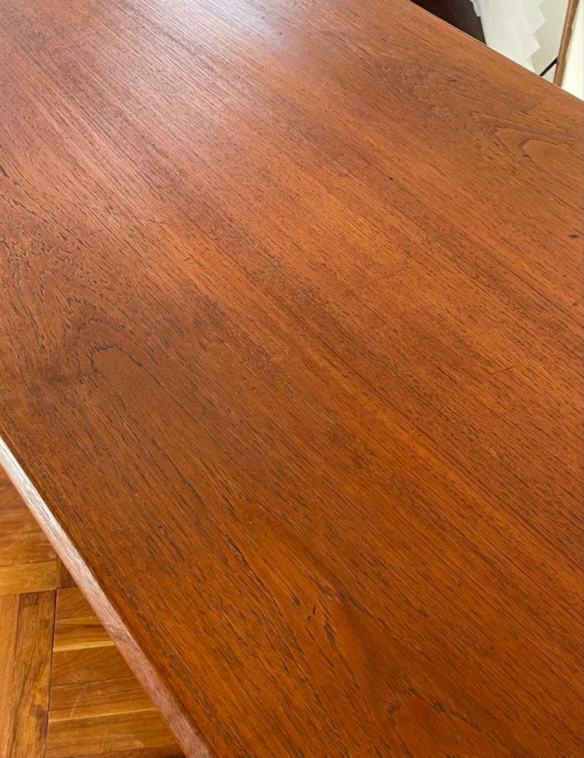 北欧 デンマーク ヴィンテージ チーク オイルフィニッシュ 両袖 デスク