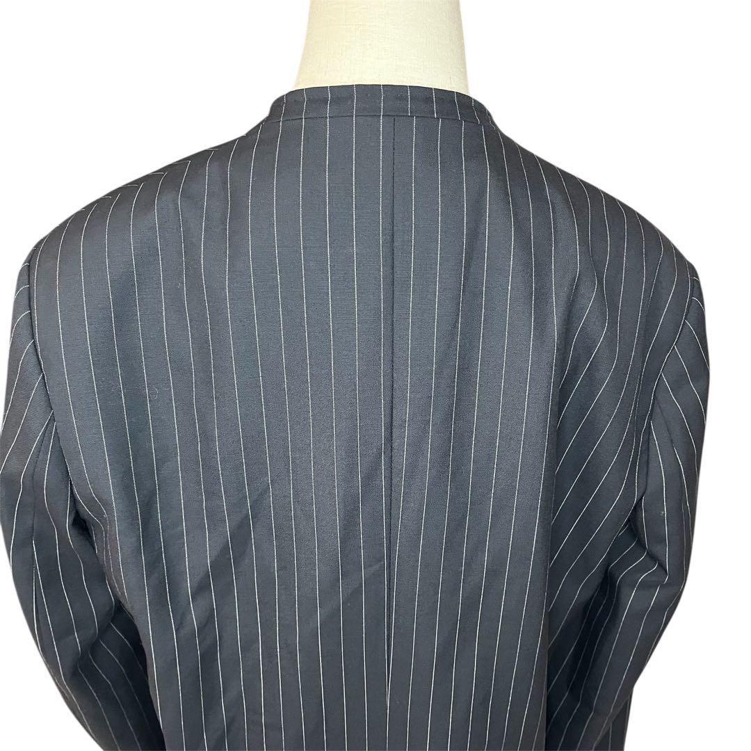 美品 Curensology カレンソロジー ウールピンストライプジャケット