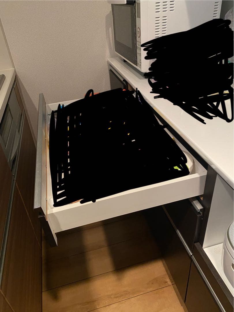 ニトリ レジューム 150TF-H／150QL-R DBR キッチンボード