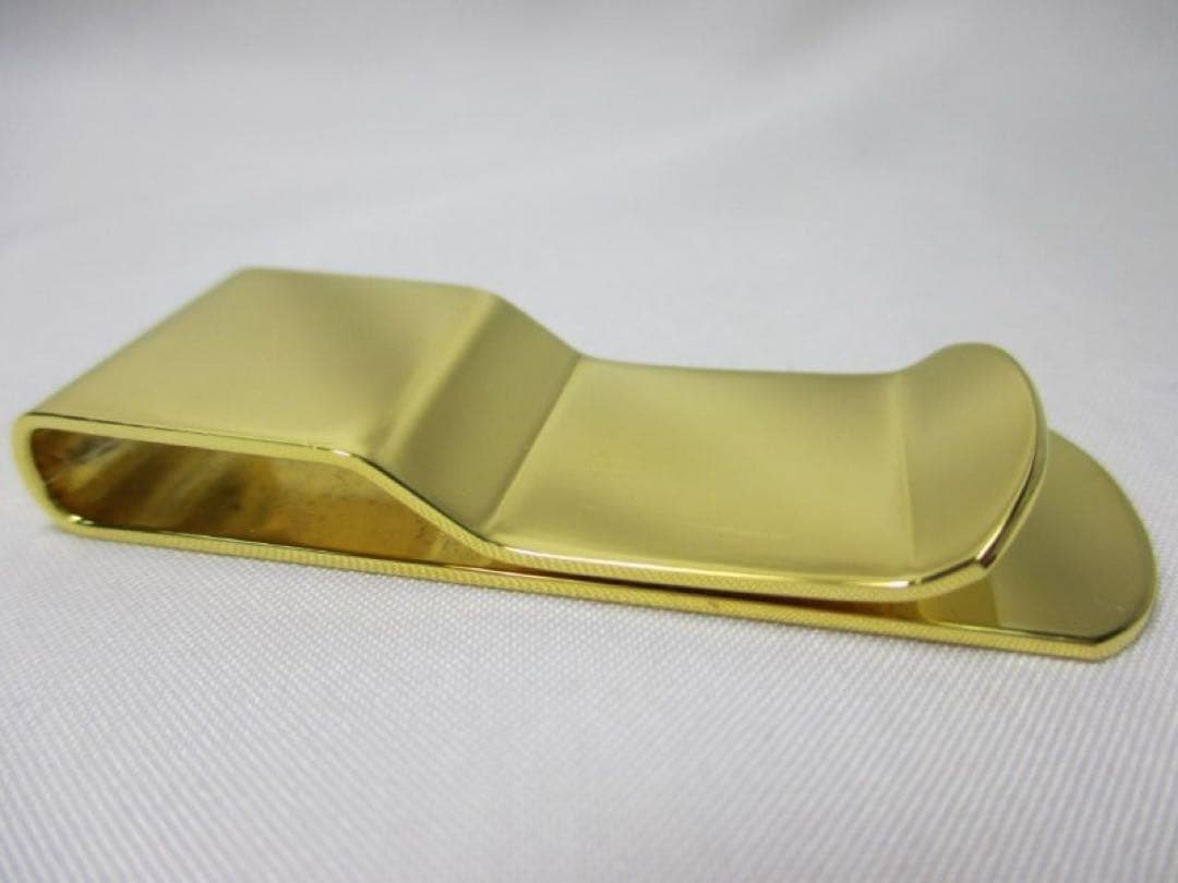 未使用品 バーバリー マネークリップ ゴールドカラー