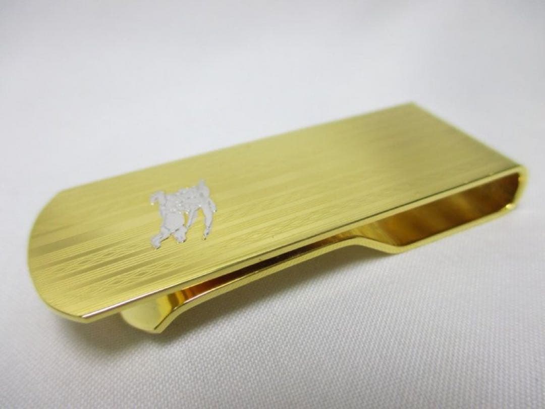 未使用品 バーバリー マネークリップ ゴールドカラー