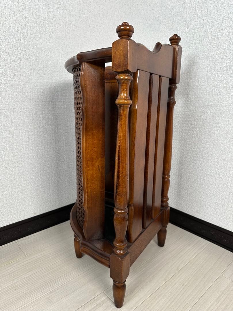 カリモク コーナー 傘立て コロニアル 木製 インテリア 家具 ※i4※
