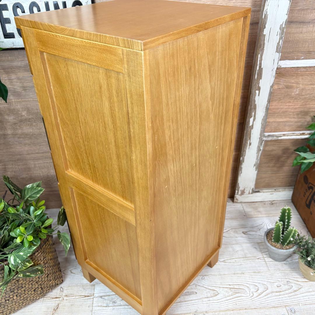 訳あり品【123】ナチュラルウッド桐材無垢木製カラー多引き出し7段チェストタンス