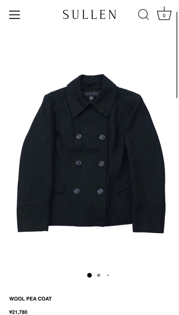 sullen 購入 wool pea coat banana republic