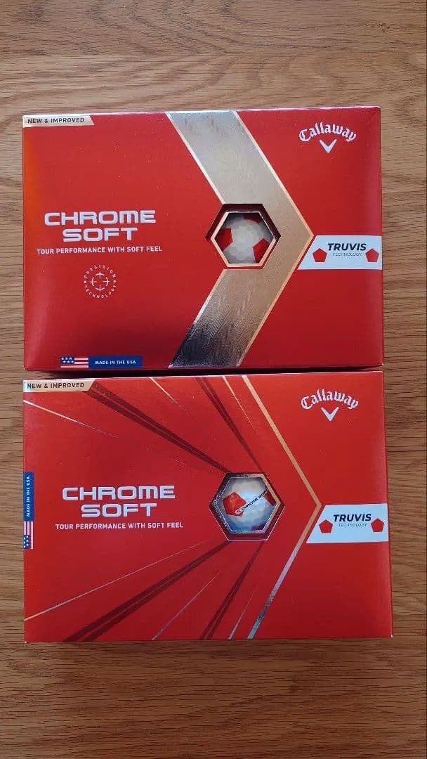 Callaway Chrome Soft サッカー柄ゴルフボール 21球