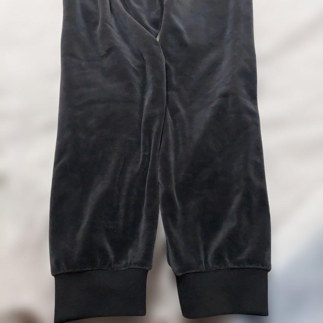 【セットアップ】PUMA ベロア トラックジャケット ジャージ 黒 金 XXL