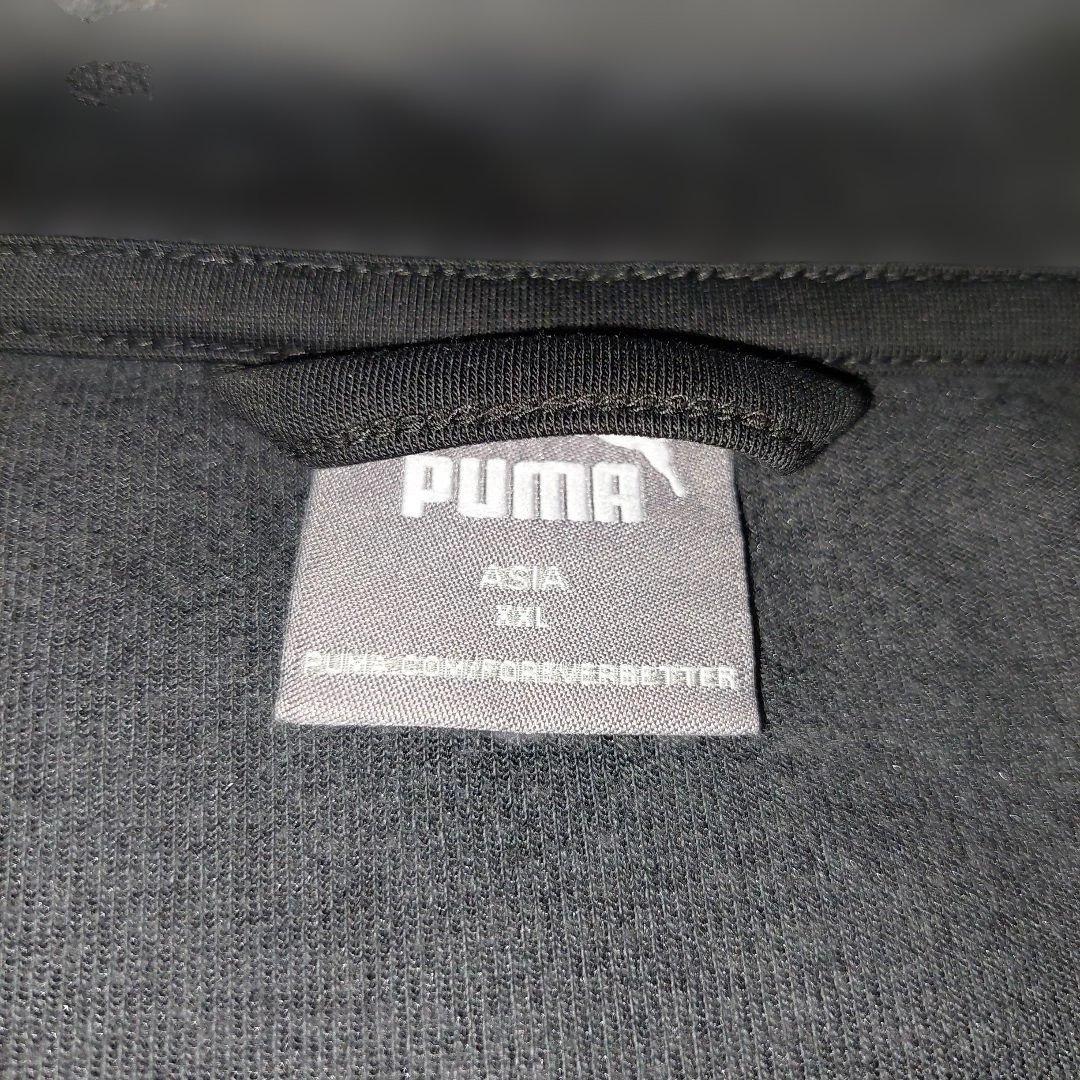 【セットアップ】PUMA ベロア トラックジャケット ジャージ 黒 金 XXL