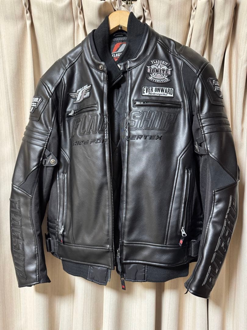 FLAGSHIP バイクジャケット LL ブラック