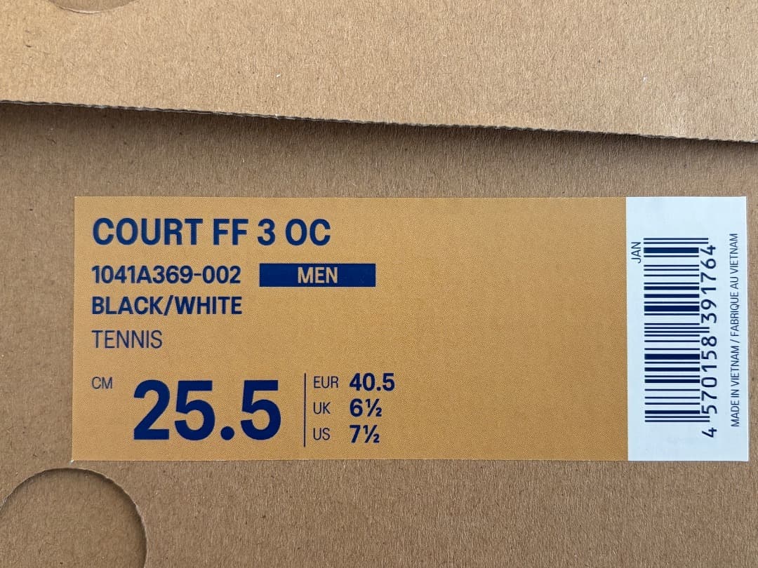 美品｜asics COURT FF3 OC 25.5cm｜アシックス｜コートFF