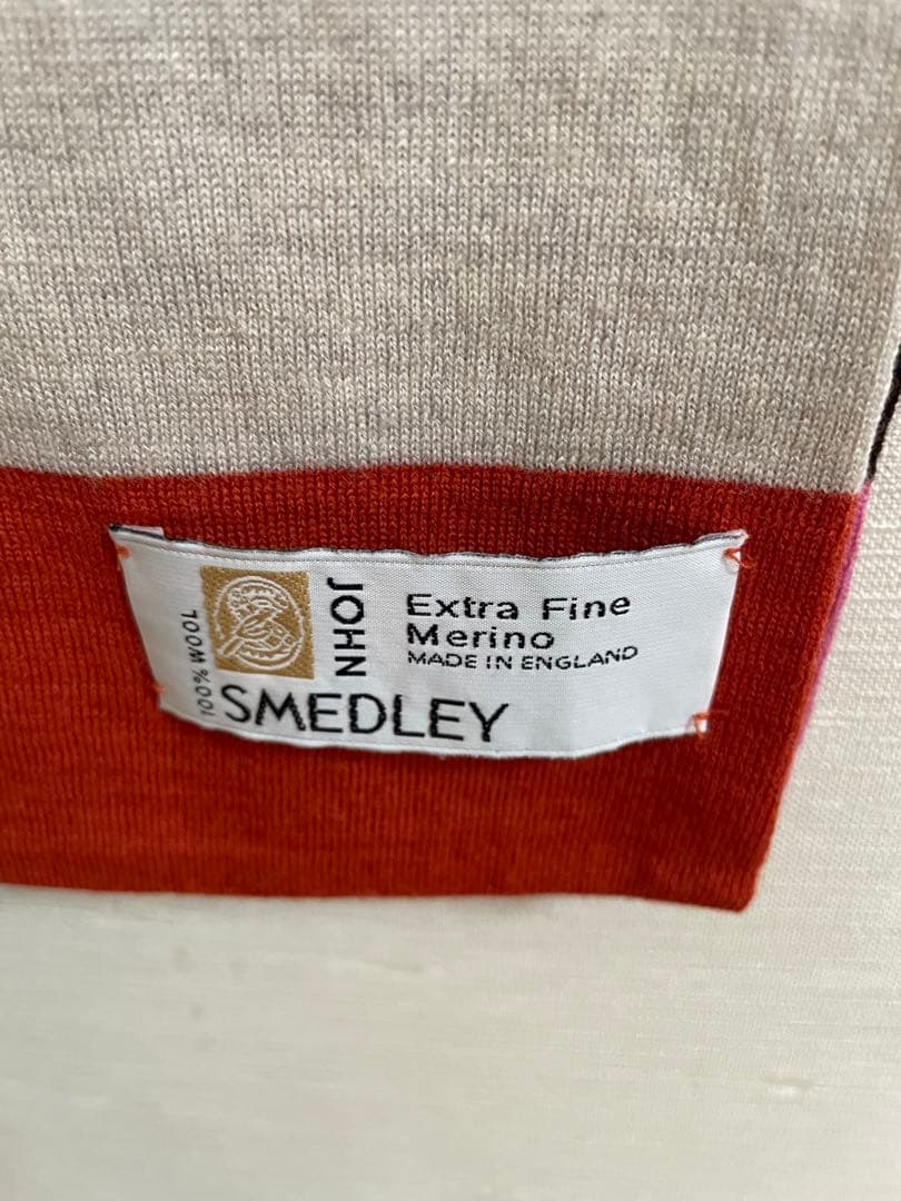 【最終値下げ】【美品】【JOHN SMEDLEY】ストライプ マフラー