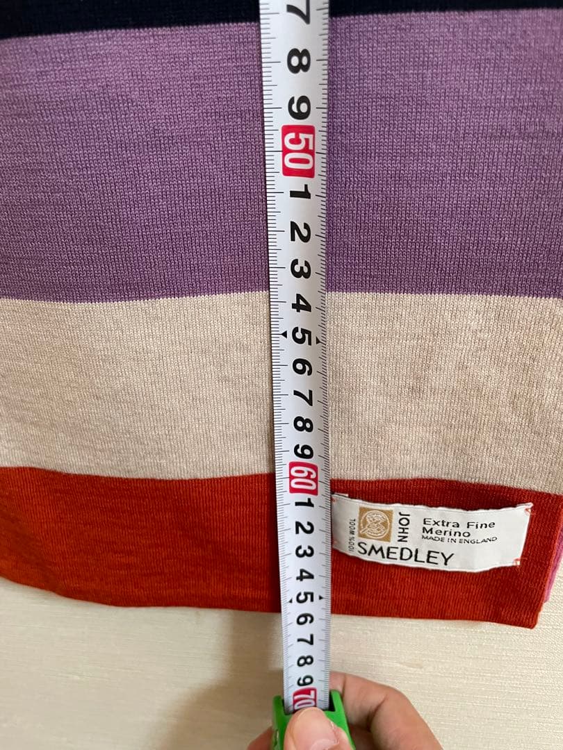 【最終値下げ】【美品】【JOHN SMEDLEY】ストライプ マフラー