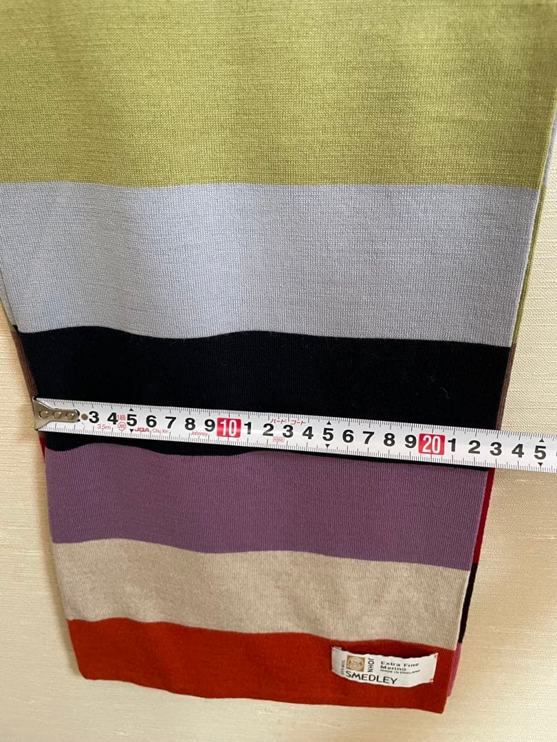 【最終値下げ】【美品】【JOHN SMEDLEY】ストライプ マフラー