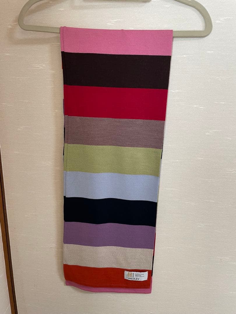 【最終値下げ】【美品】【JOHN SMEDLEY】ストライプ マフラー