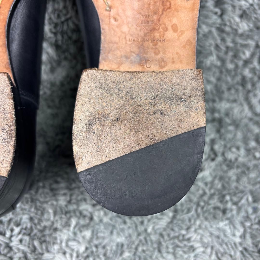 PADRONE パドローネ サイドゴアブーツ 40 ブラック
