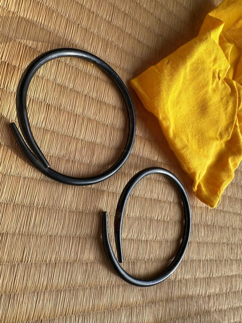 マカロン様　棗霧窯　佐野清光作　大小吊り金具付き